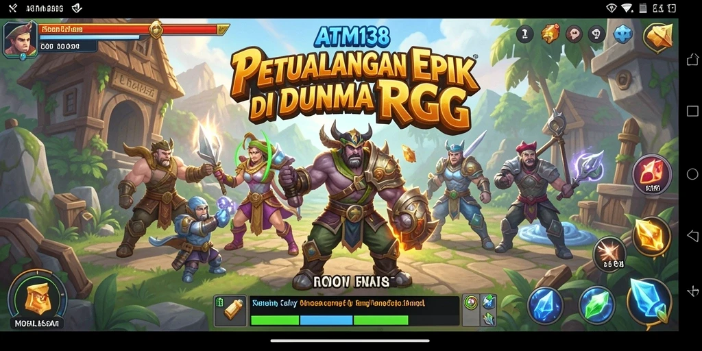 Tampilan gameplay ATM138 yang menakjubkan dengan pertarungan epik.