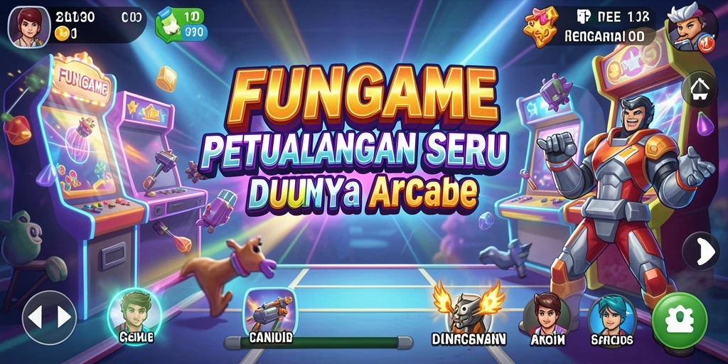 Screenshot FUNGAME menampilkan gameplay yang seru dan menantang.