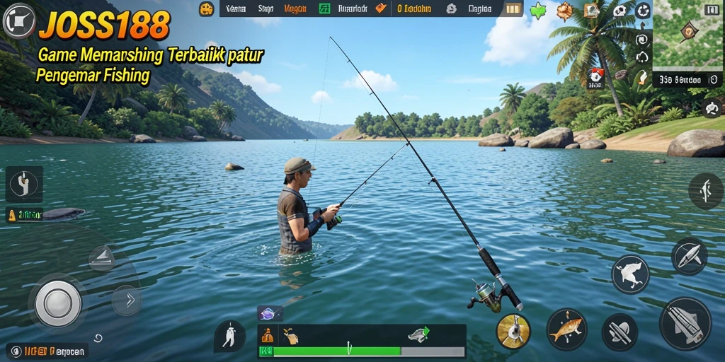 Screenshot gameplay menarik JOSS188 dengan action memancing yang seru.